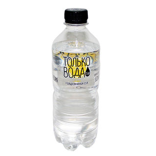 Вода минеральная газированная Только вода лимон 0,5л